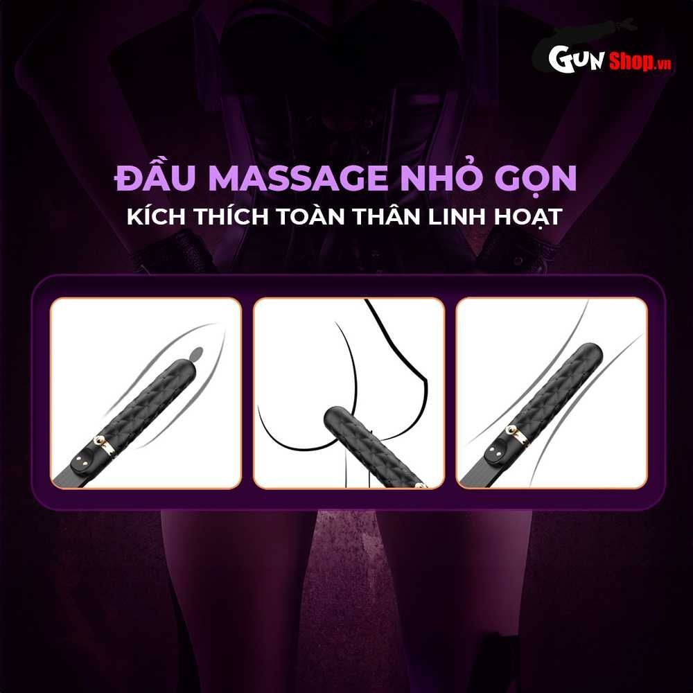 Máy massage kết hợp roi da BDSM Shelly Play Vibelash