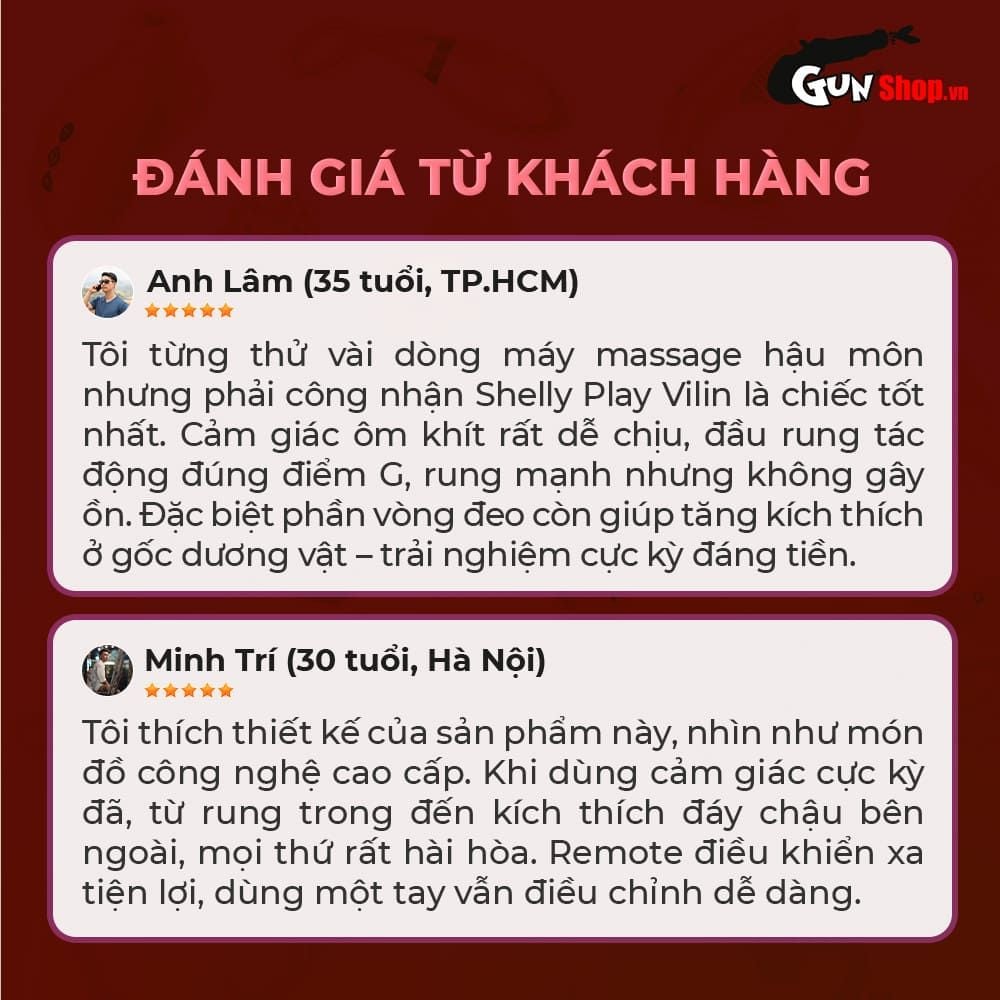 Máy massage tuyến tiền liệt Shelly Play Vilin