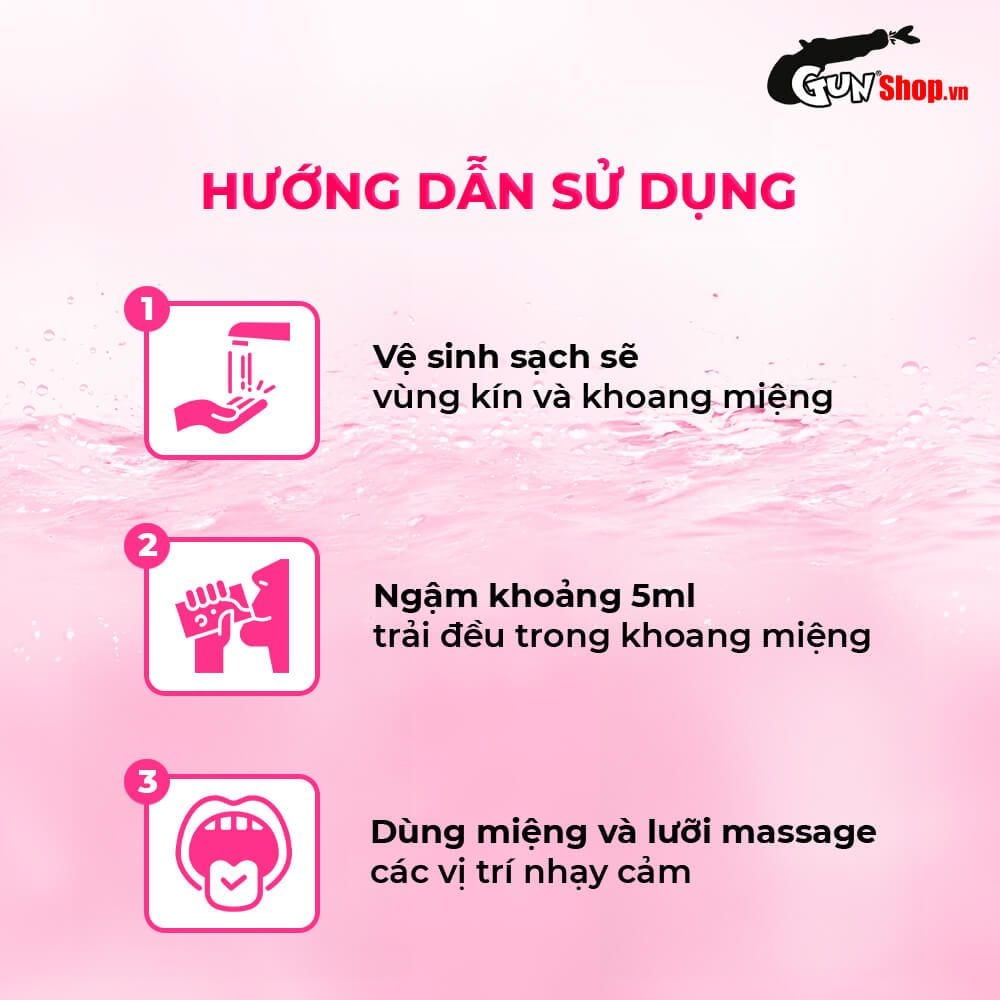 Nước tình yêu BJ ấm nóng hương dâu Xun Z Lan Kiss Hot - Gói 10ml
