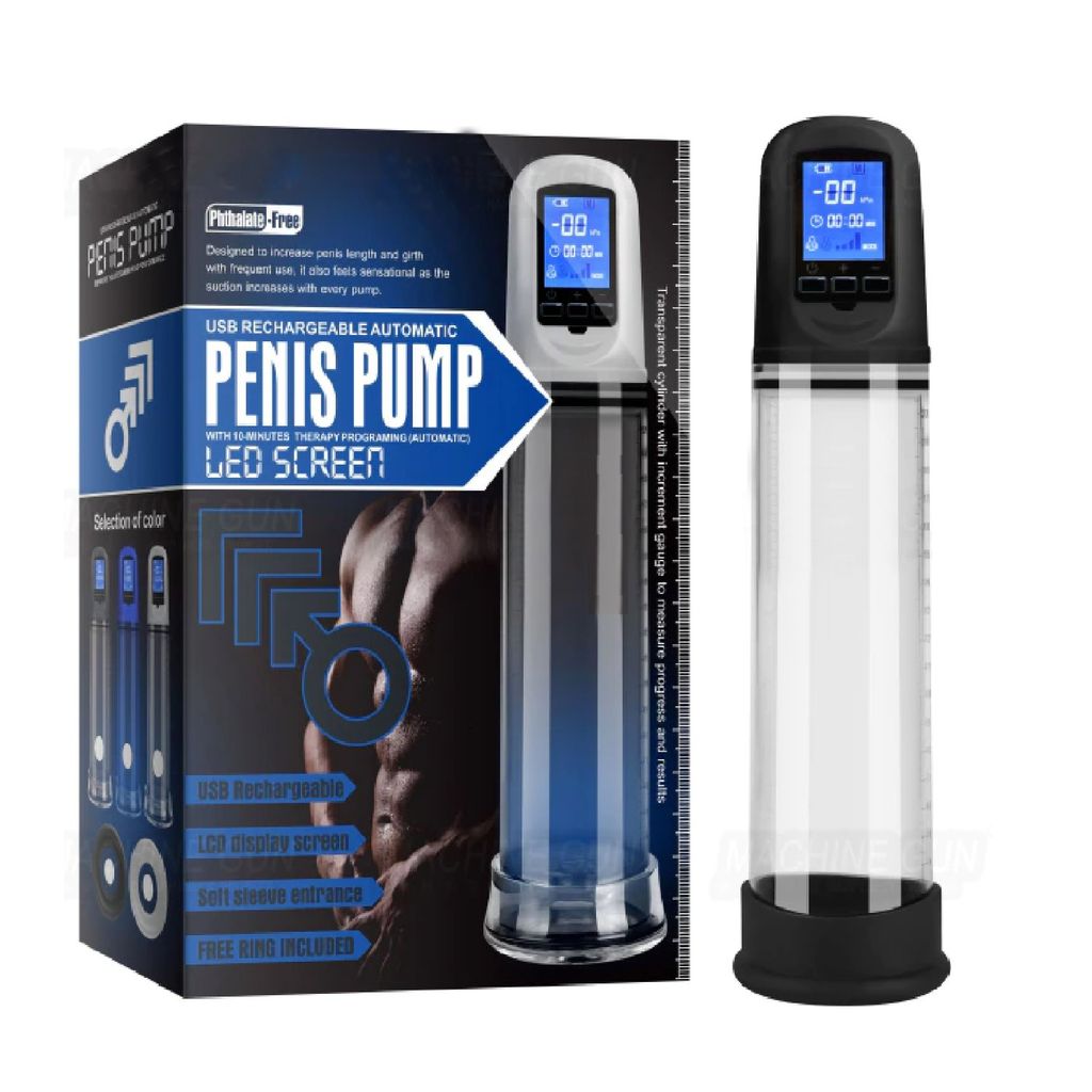 Máy tập tăng kích thước dương vật tự động Penis Pump Led Screen