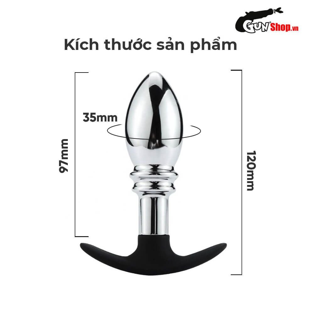 Phích inox cắm hậu môn Anal Plug 07