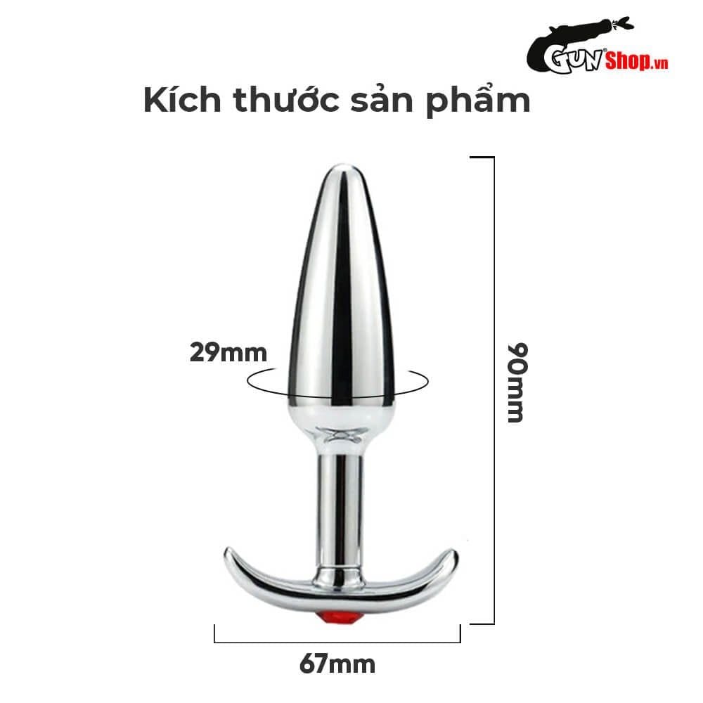Phích inox cắm hậu môn Anal Plug Stainless 12