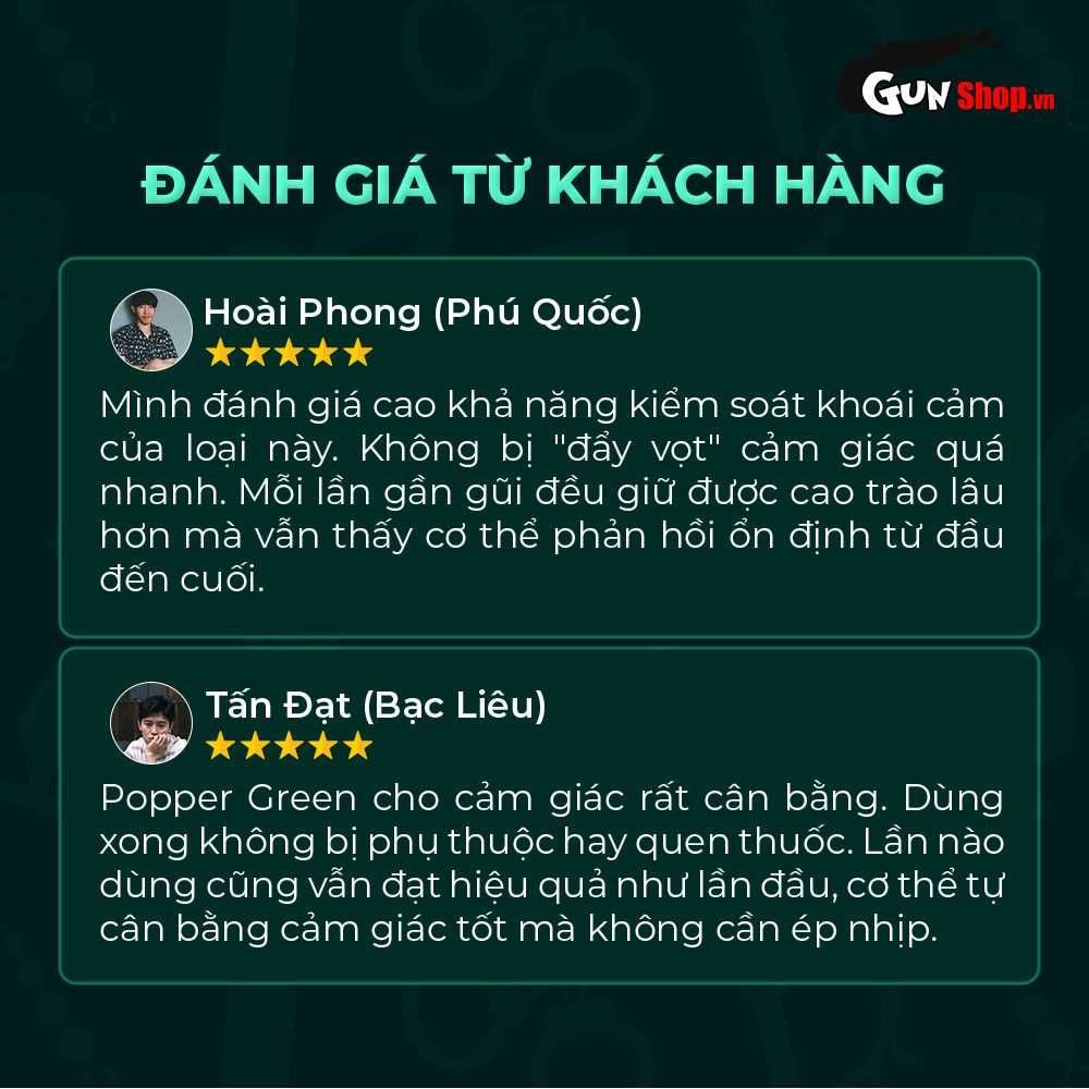 Chai hít tăng khoái cảm Popper PWD Avenger Neon Party Green - Chai 30ml