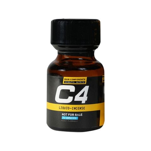 Chai hít tăng khoái cảm Popper PWD USA C4 Black Yellow - Chai 10ml