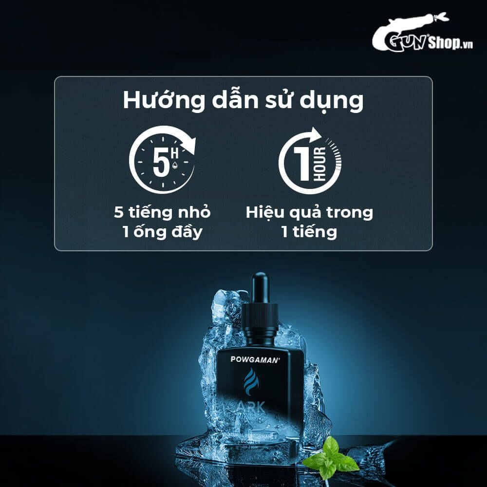 Tinh chất gia tăng cảm xúc Powgaman Ark Drops - Chai 30ml