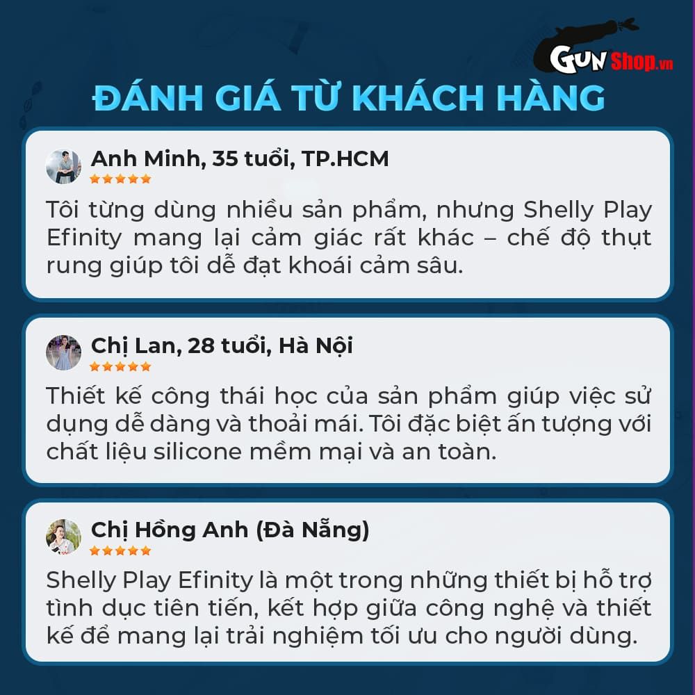 Que rung hậu môn Shelly Play Efinity