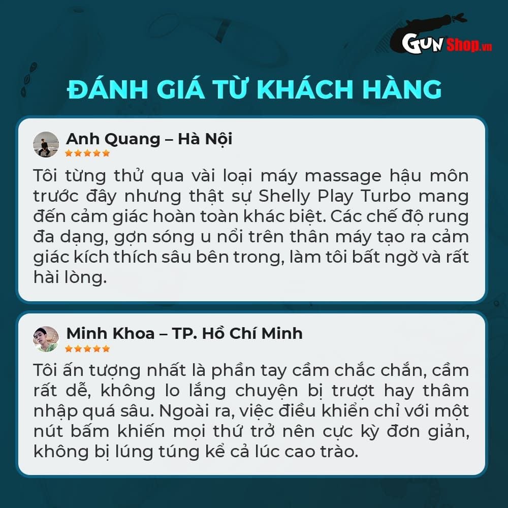 Que rung hậu môn Shelly Play Turbo