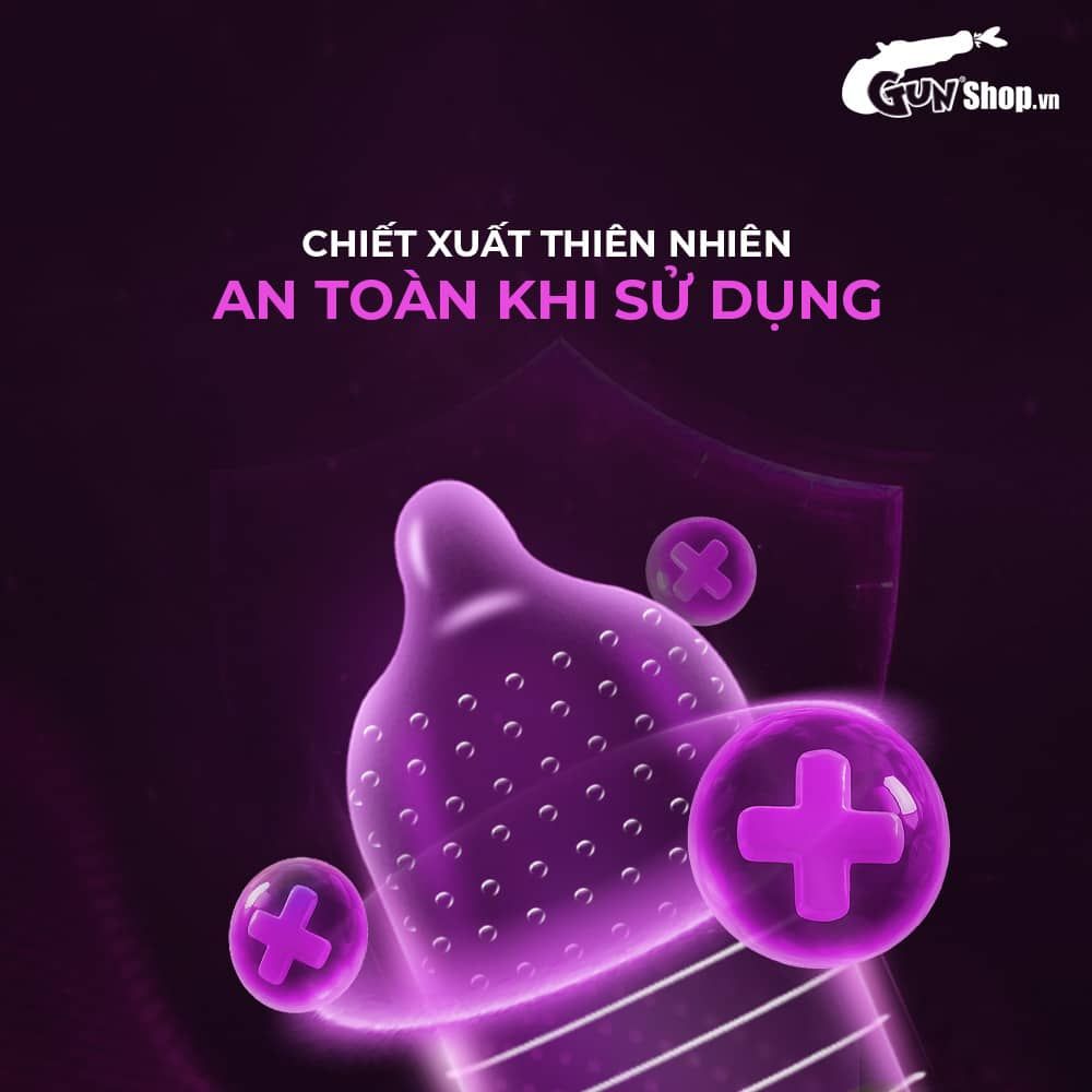 Bao cao su Shell Play Choker 6 tính năng - Hộp 10 cái + 1 vòng đeo kéo dài thời gian