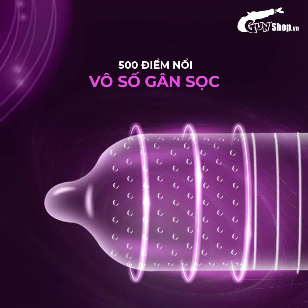 Bao cao su Shell Play Choker 6 tính năng - Hộp 10 cái + 1 vòng đeo kéo dài thời gian