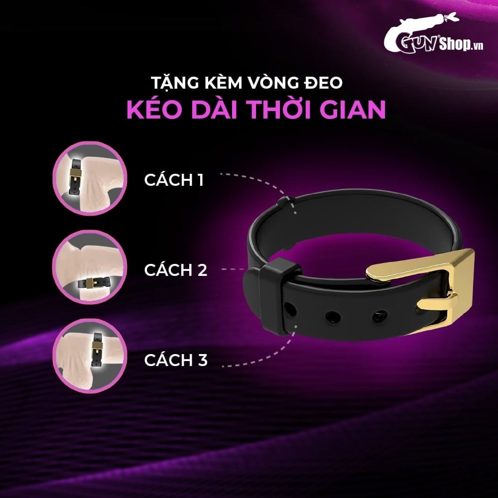 Bao cao su Shell Play Choker 6 tính năng - Hộp 10 cái + 1 vòng đeo kéo dài thời gian