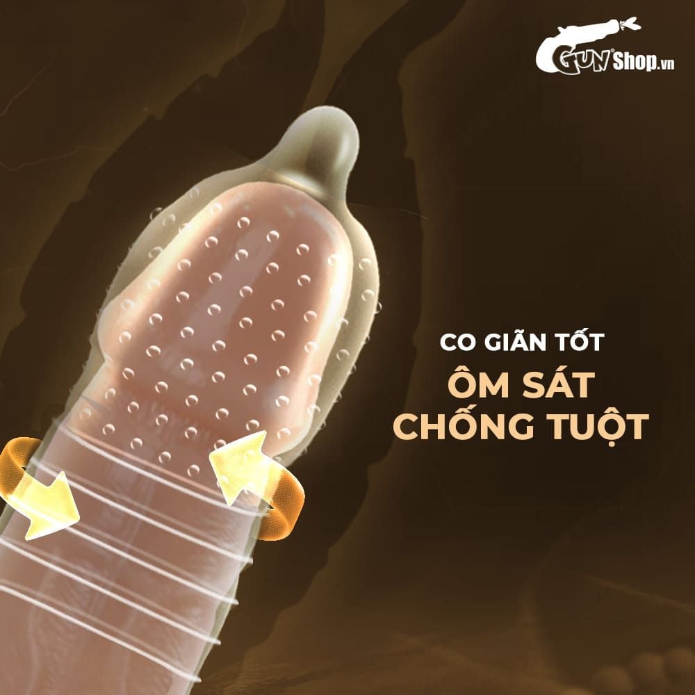 Bao cao su Shell Play Circle 6 tính năng - Hộp 10 cái + 1 vòng đeo kéo dài thời gian