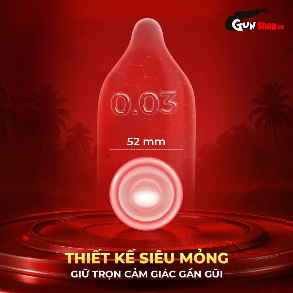 Bao cao su Shell Tropical Prolong - Siêu mỏng, kéo dài thời gian, hương hoa quả nhiệt đới - Hộp 10 cái