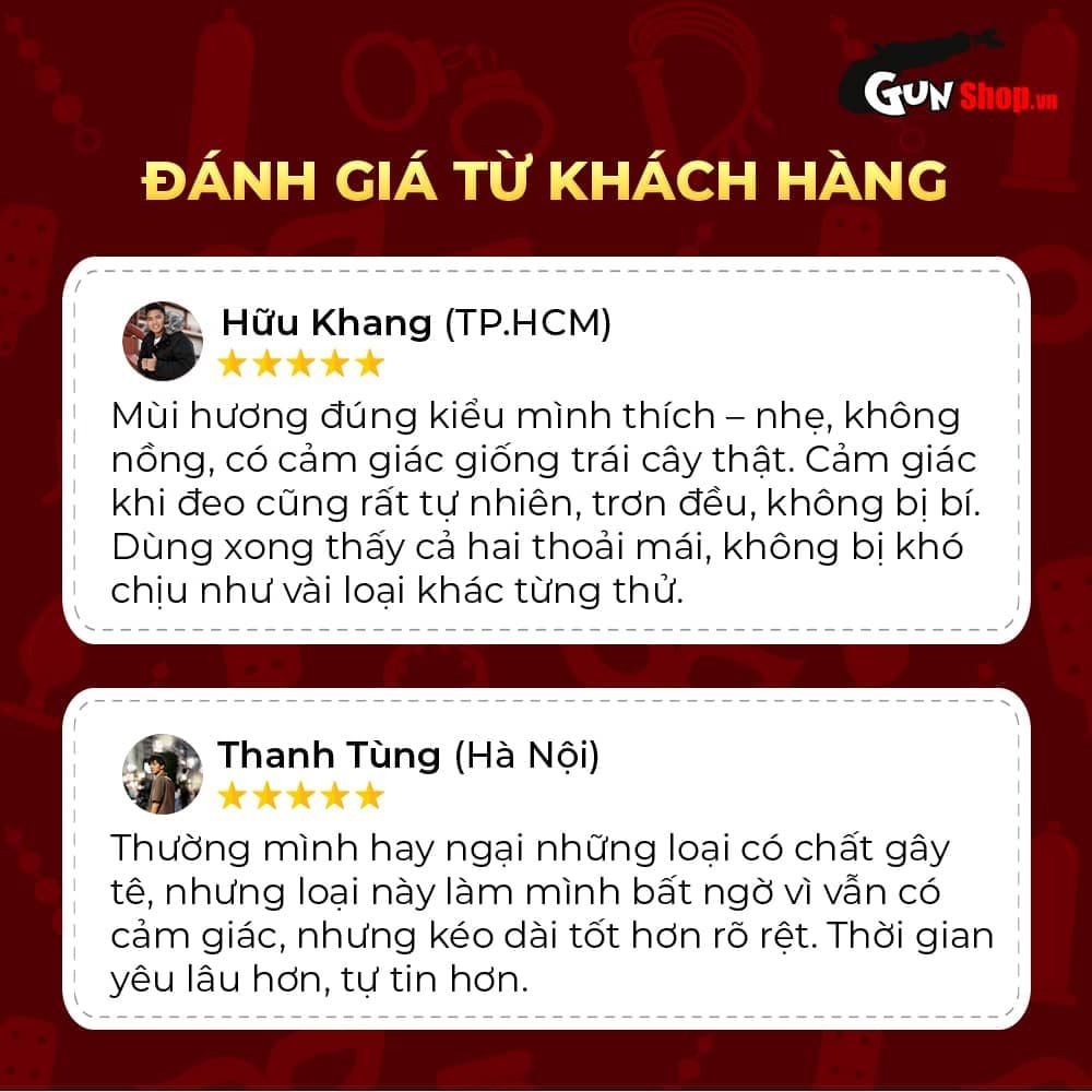 Bao cao su Shell Tropical Prolong - Siêu mỏng, kéo dài thời gian, hương hoa quả nhiệt đới - Hộp 10 cái