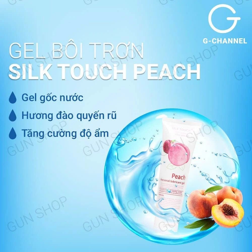 Gel bôi trơn hương đào Silk Touch - Chai 100ml