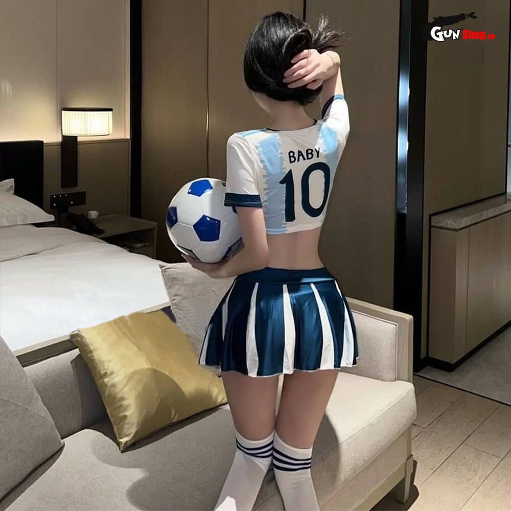 Thời trang sexy cosplay cổ động viên Real Madrid NS51