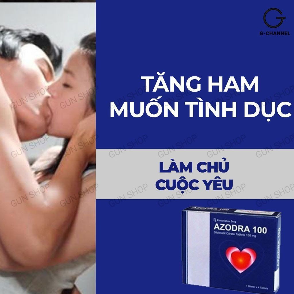 Viên uống hỗ trợ cương dương, tăng cường sinh lý Azodra 100mg - Hộp 4 viên