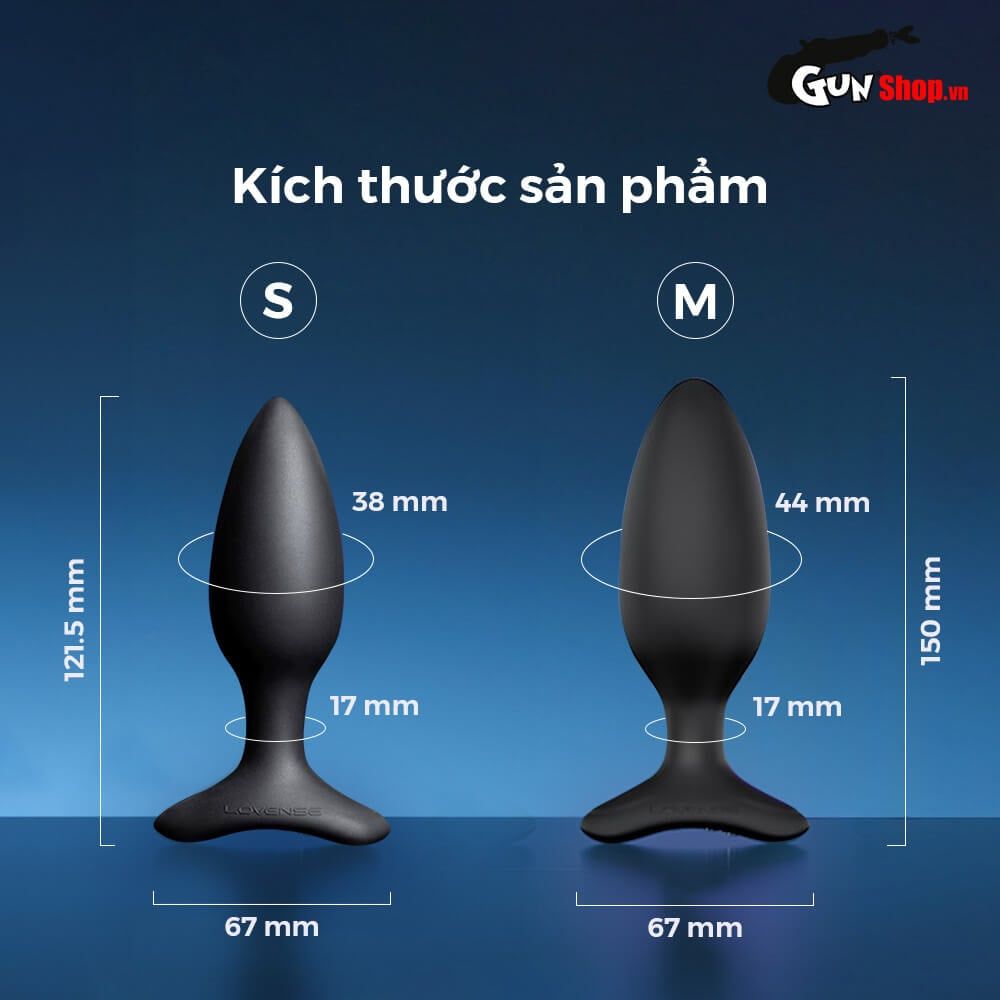 Trứng rung hậu môn Lovense Hush 2
