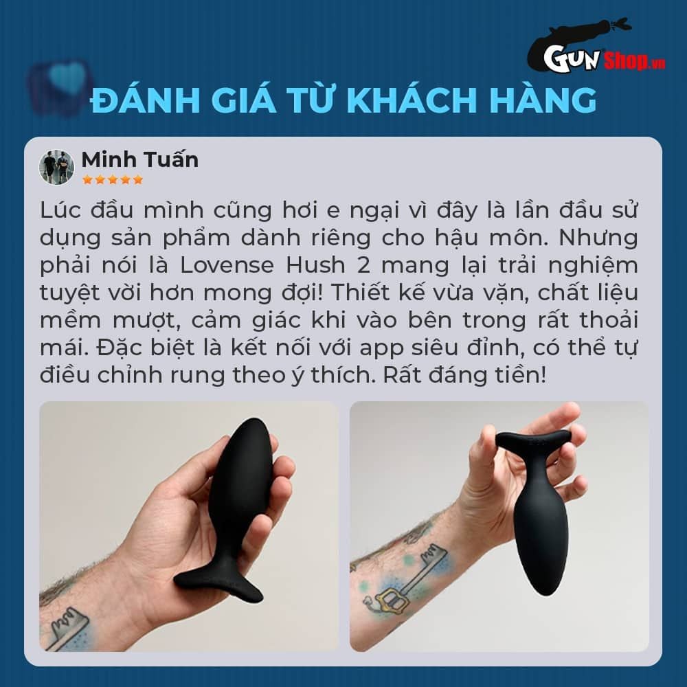 Trứng rung hậu môn Lovense Hush 2