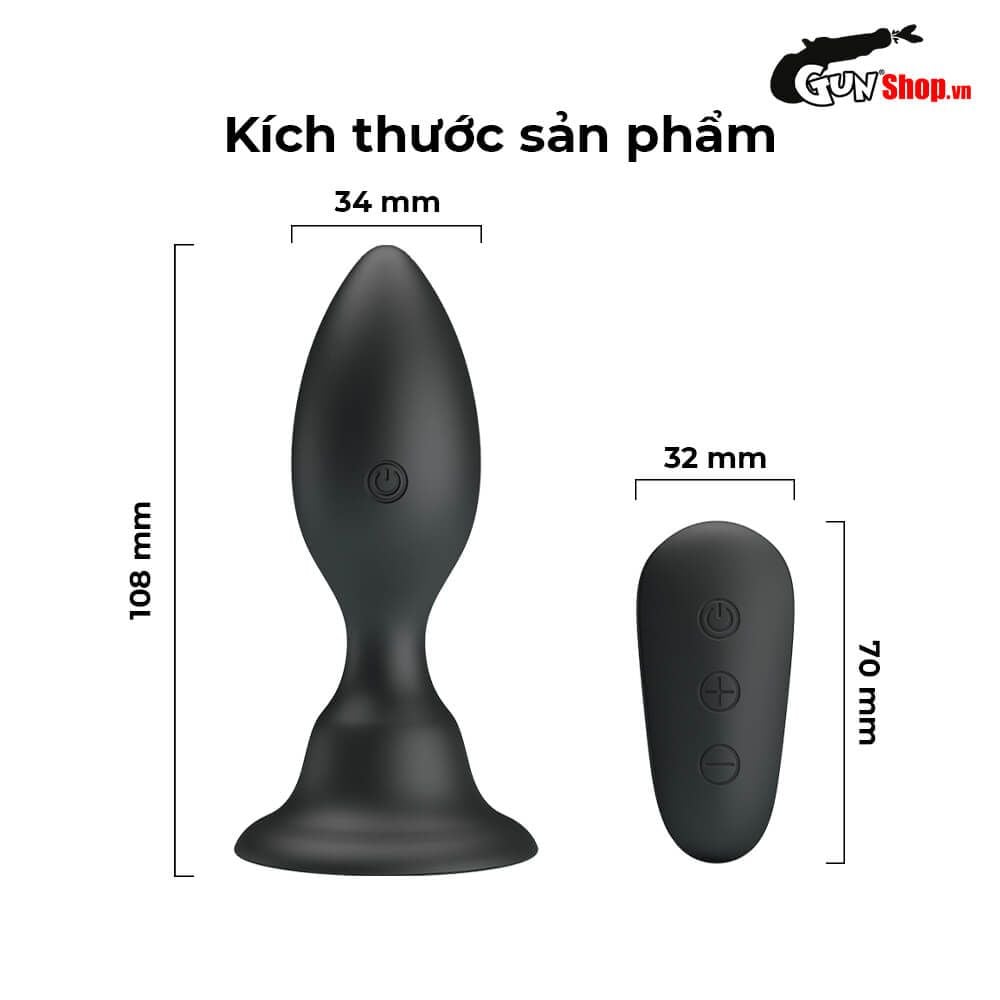 Trứng rung hậu môn Mr.Play Suction Cup Base 76W