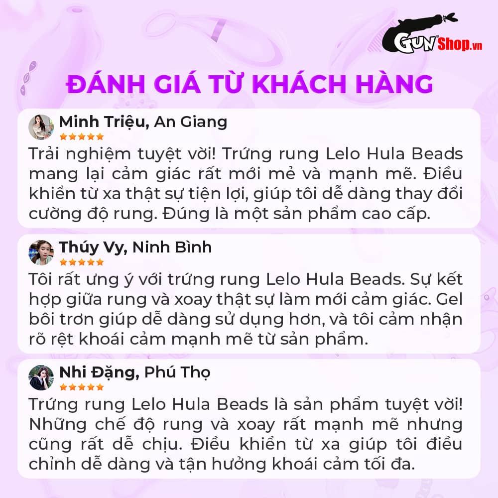 Trứng rung Lelo Hula Beads