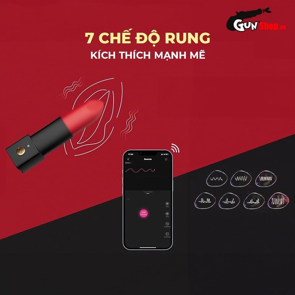 Trứng rung thỏi son Lovense Exomoon