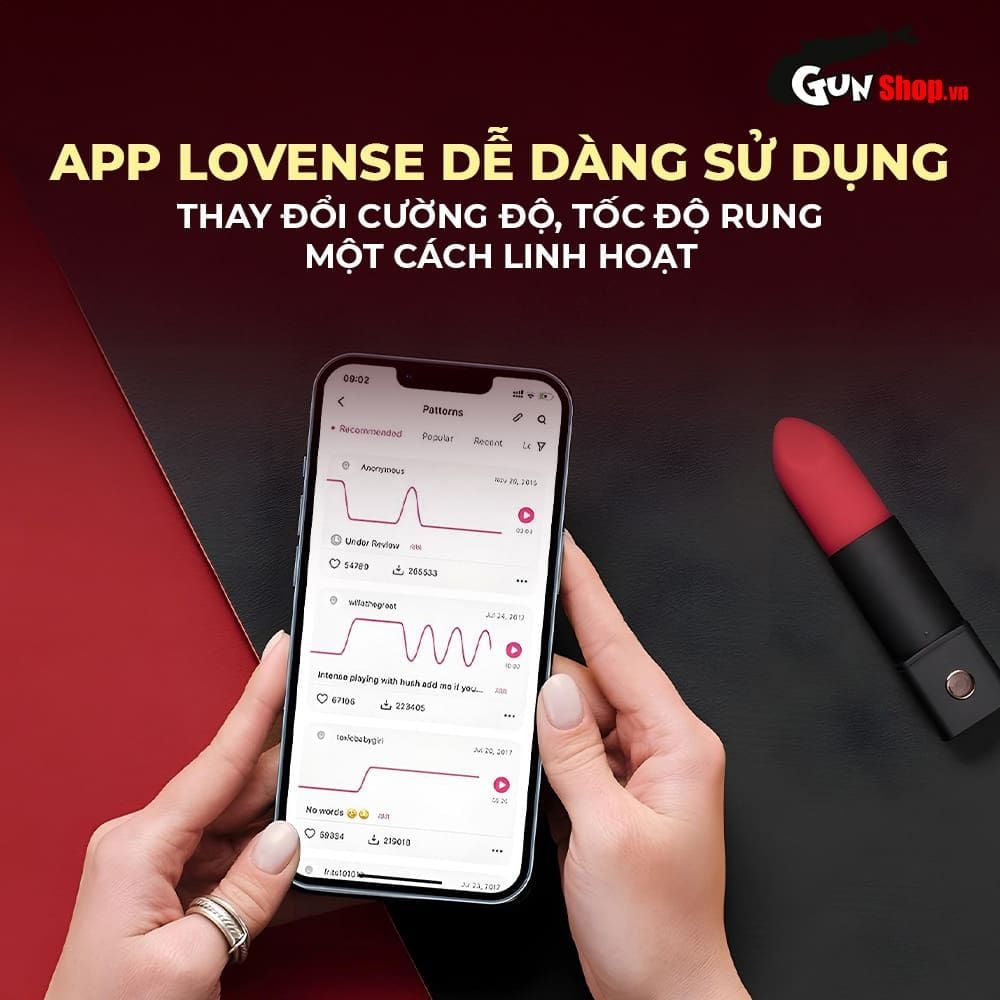 Trứng rung thỏi son Lovense Exomoon