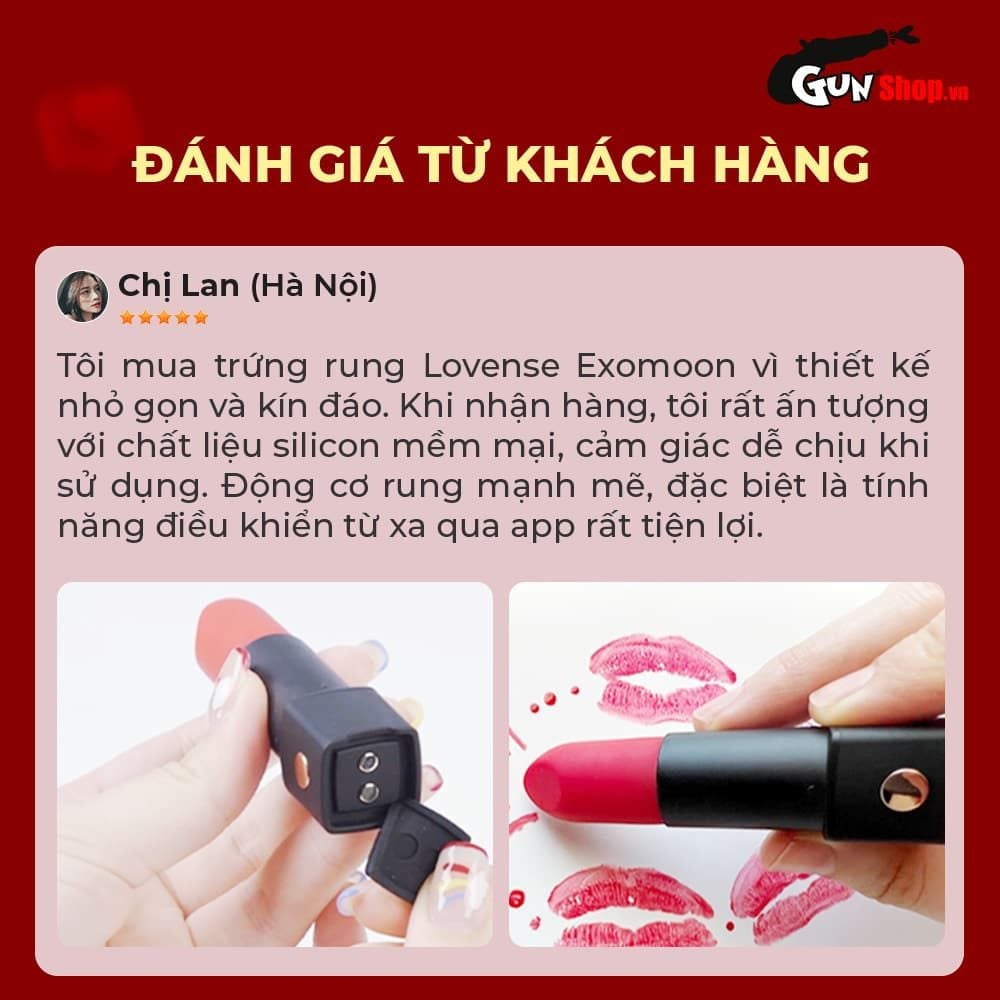 Trứng rung thỏi son Lovense Exomoon