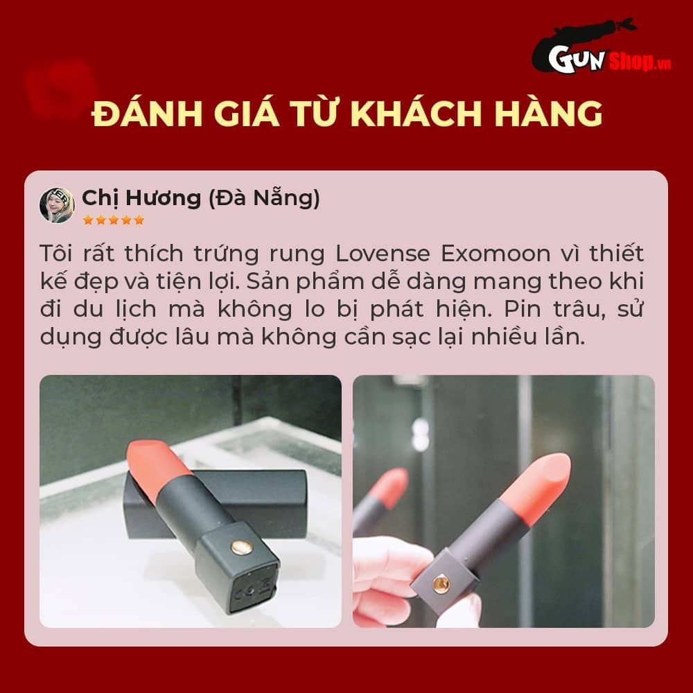 Trứng rung thỏi son Lovense Exomoon