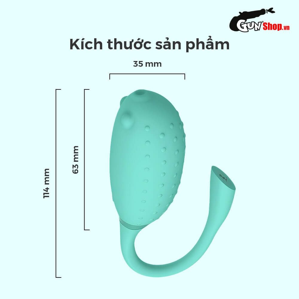 Trứng rung Magic Motion Fugu Xanh