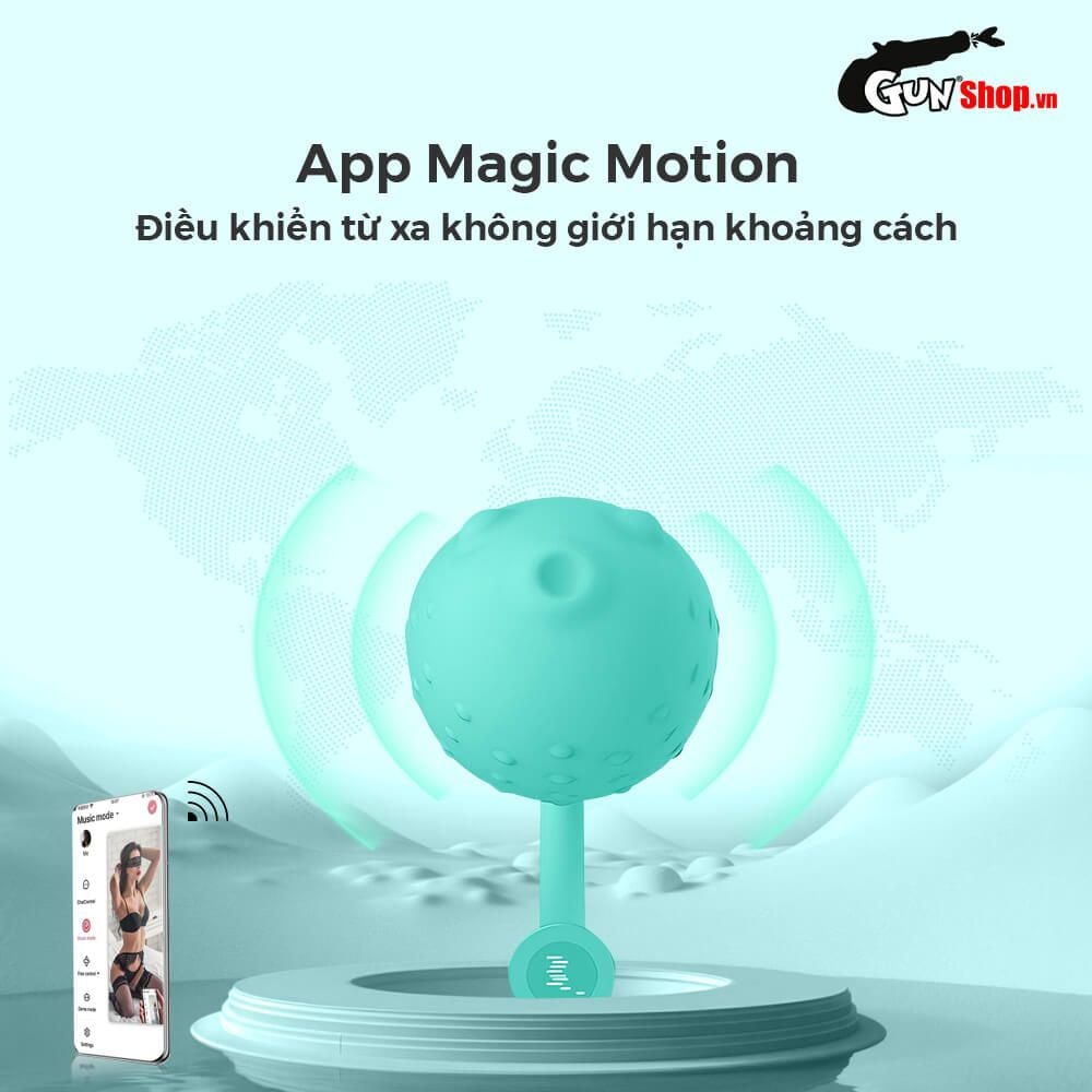 Trứng rung Magic Motion Fugu Xanh