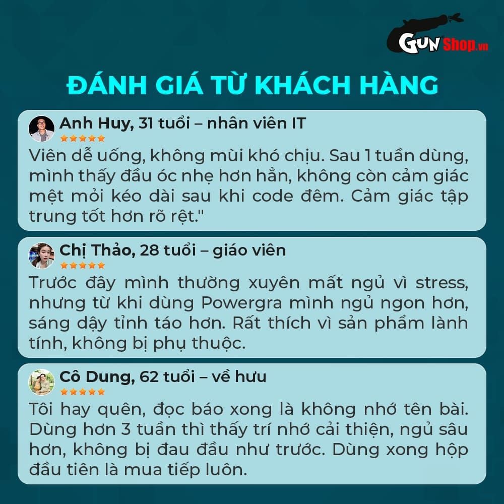 Viên uống bổ não, tăng cường trí nhớ Powergra Neuro Balance - Hộp 60 viên