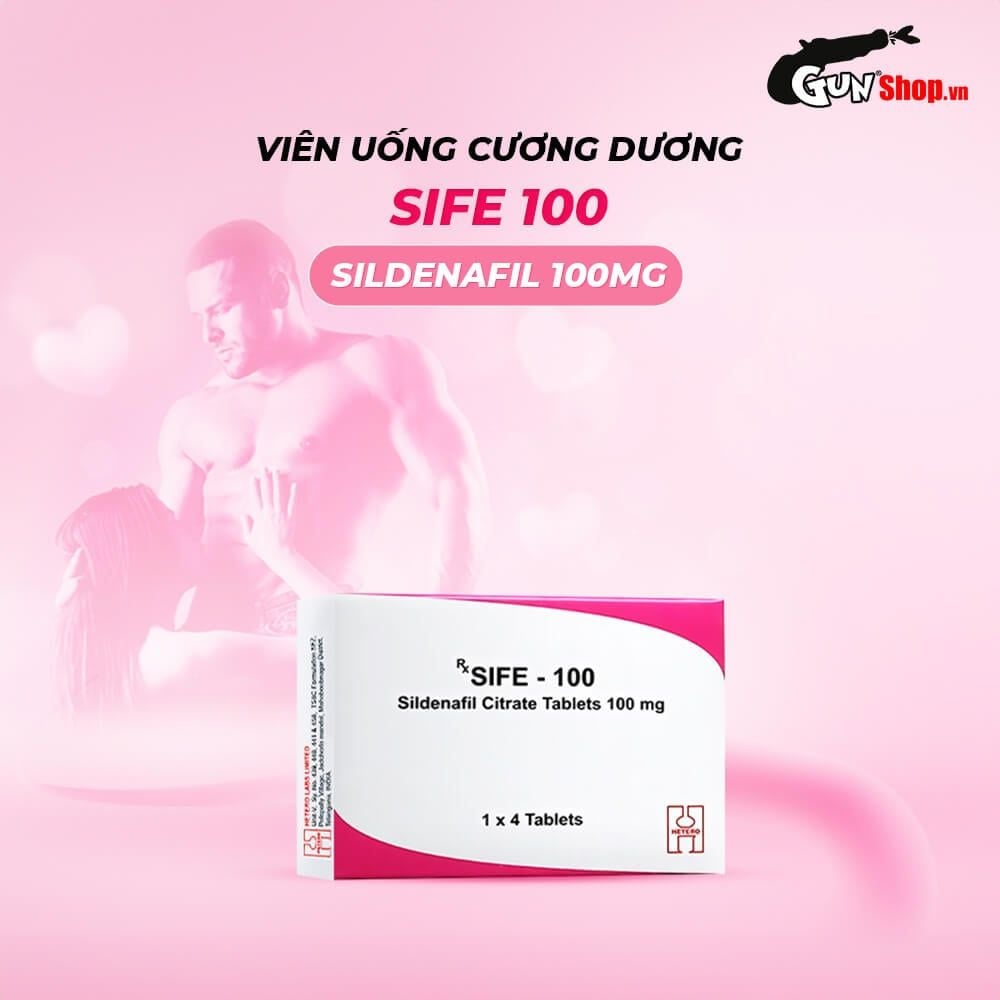 Viên uống hỗ trợ cương dương, tăng cường sinh lý Sife 100 - Hộp 4 viên