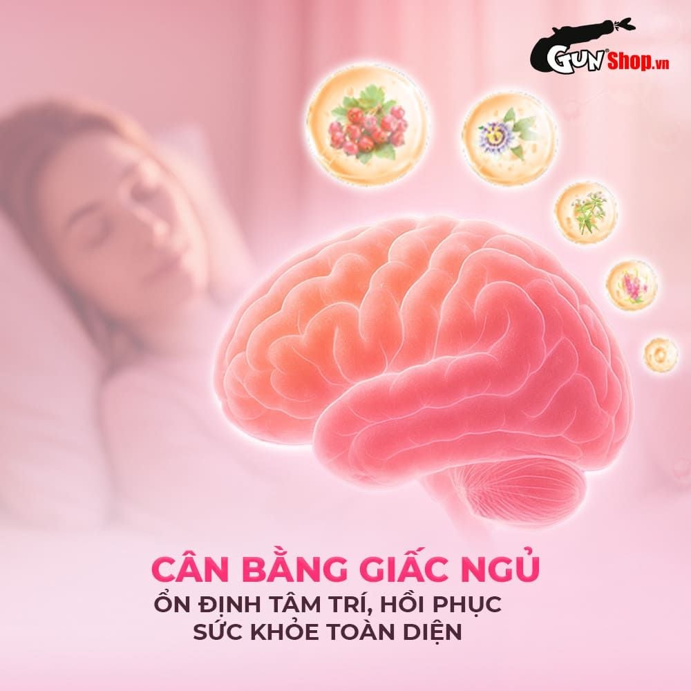 Viên uống cải thiện tình trạng mất ngủ Powegra Gentle Dreams - Hộp 60 viên