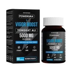 Viên uống phục hồi và tăng cường sinh lý nam giới Powergra Vigor Boost TongKat Ali - Hộp 60 viên