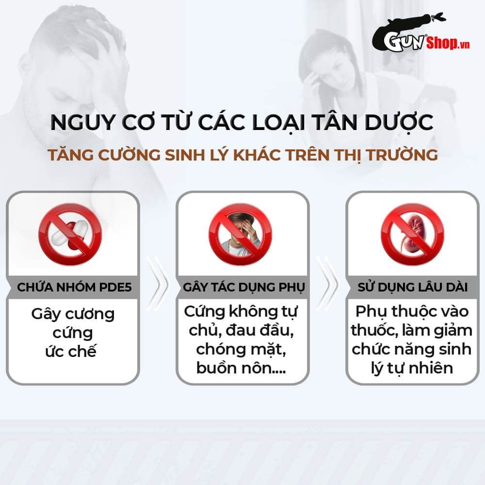 Viên uống tăng kích thước, kéo dài thời gian Powergra For Men (Super Gold Magic) - Vỉ 3 viên
