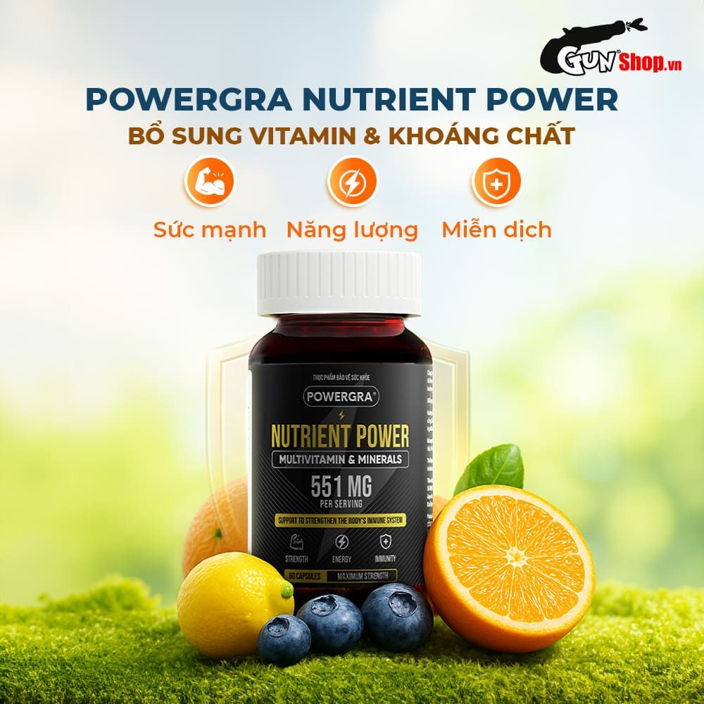 Viên Uống Vitamin Tổng Hợp Powergra Nutrient Power