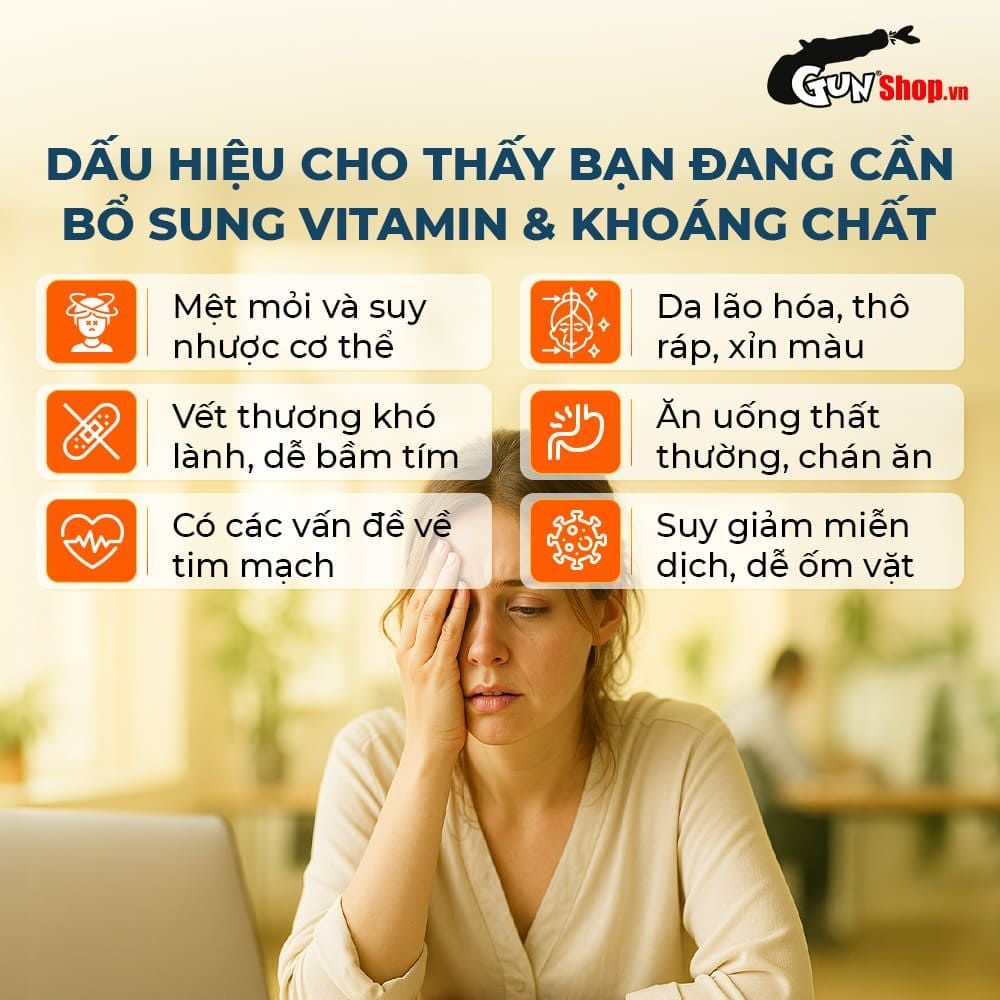 Viên uống bổ sung vitamin tổng hợp và khoáng chất Powergra Nutrient Power - Hộp 60 viên