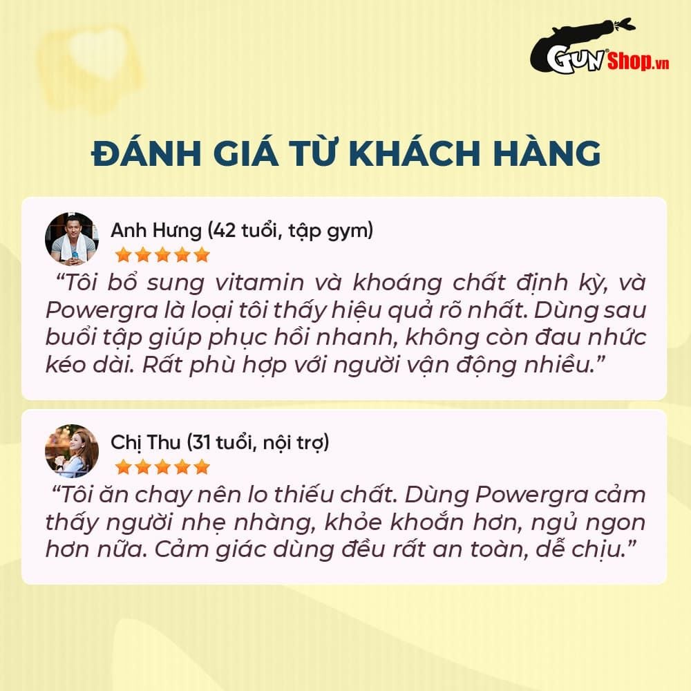 Viên uống bổ sung vitamin tổng hợp và khoáng chất Powergra Nutrient Power - Hộp 60 viên