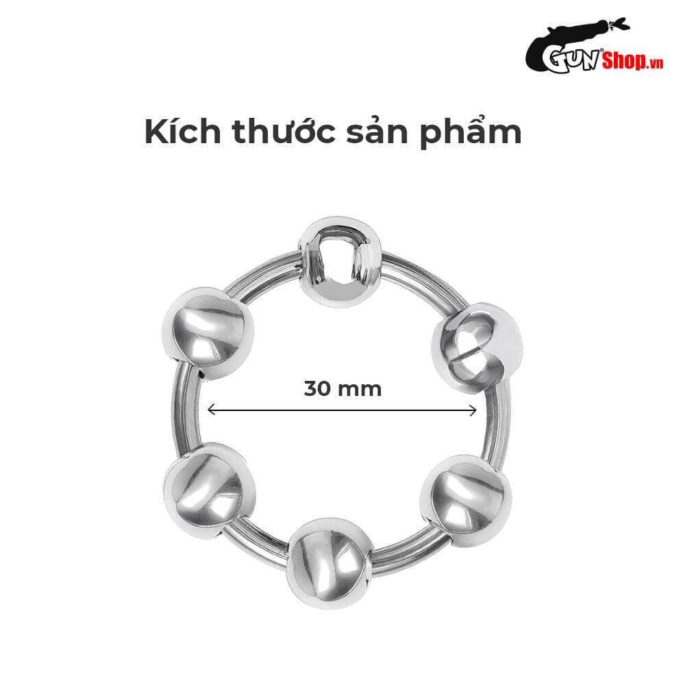 Vòng đeo kéo dài thời gian inox 6 bi - 1 cái