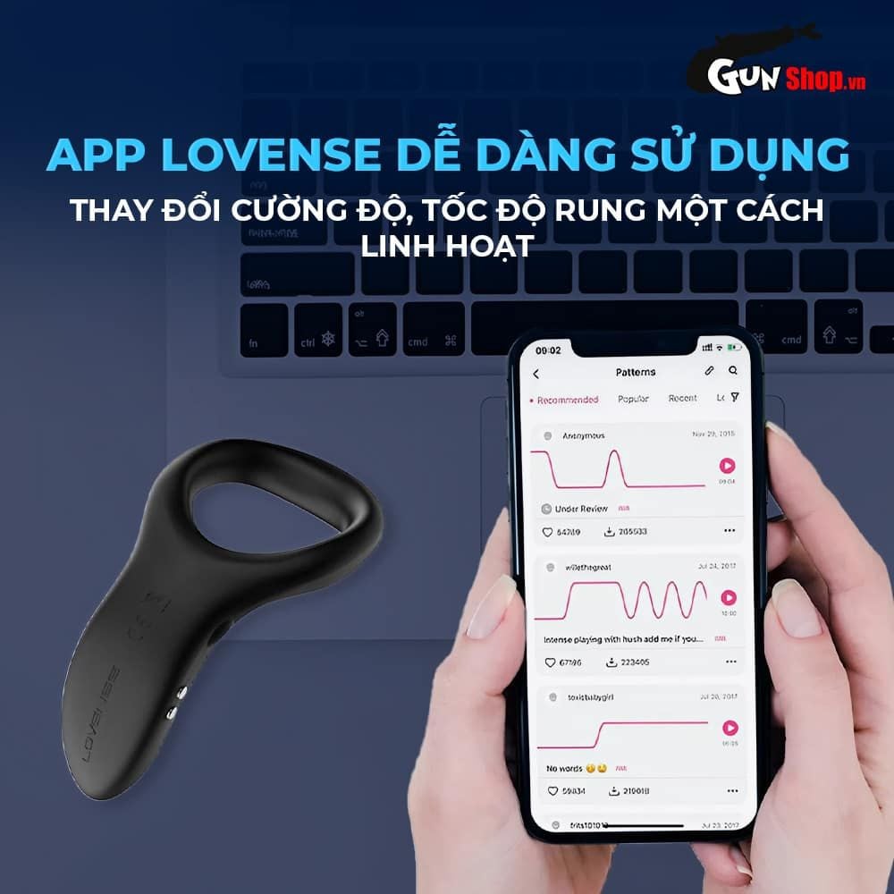 Vòng rung tăng khoái cảm Lovense Diamo