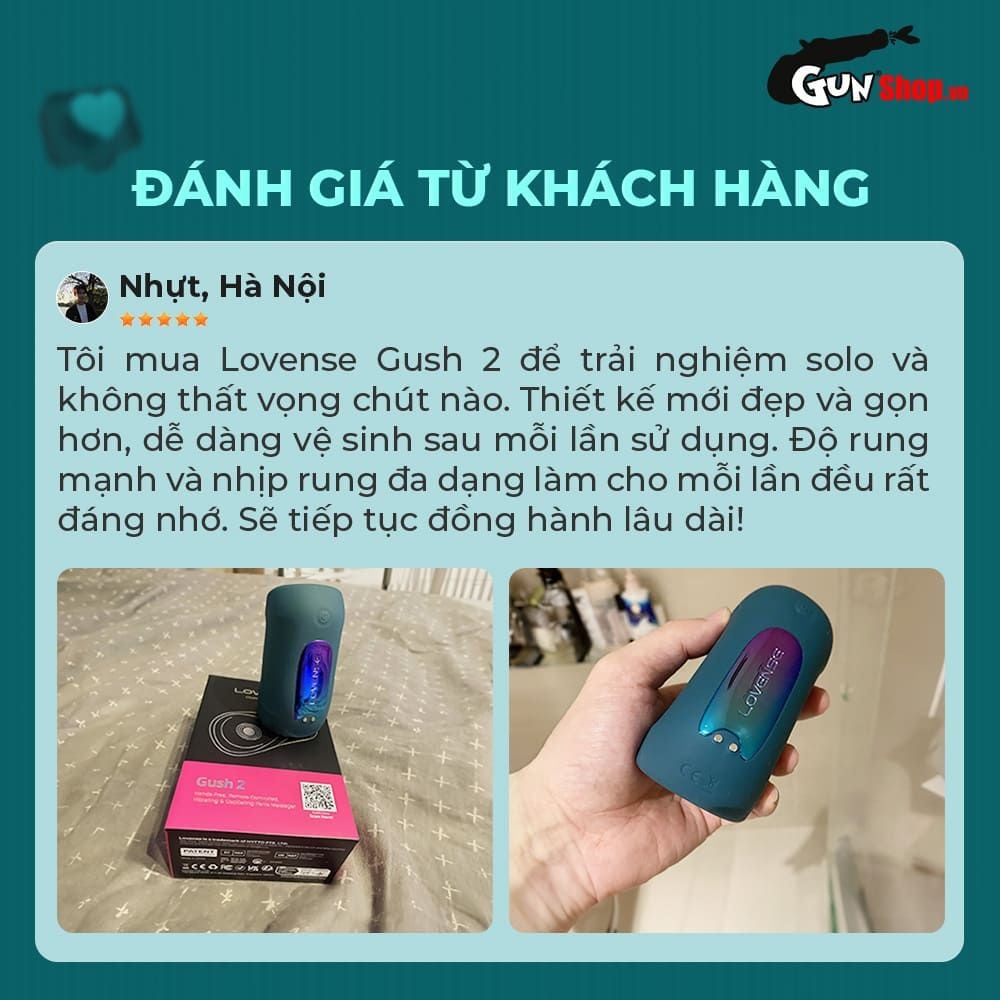 Vòng rung tăng khoái cảm Lovense Gush 2