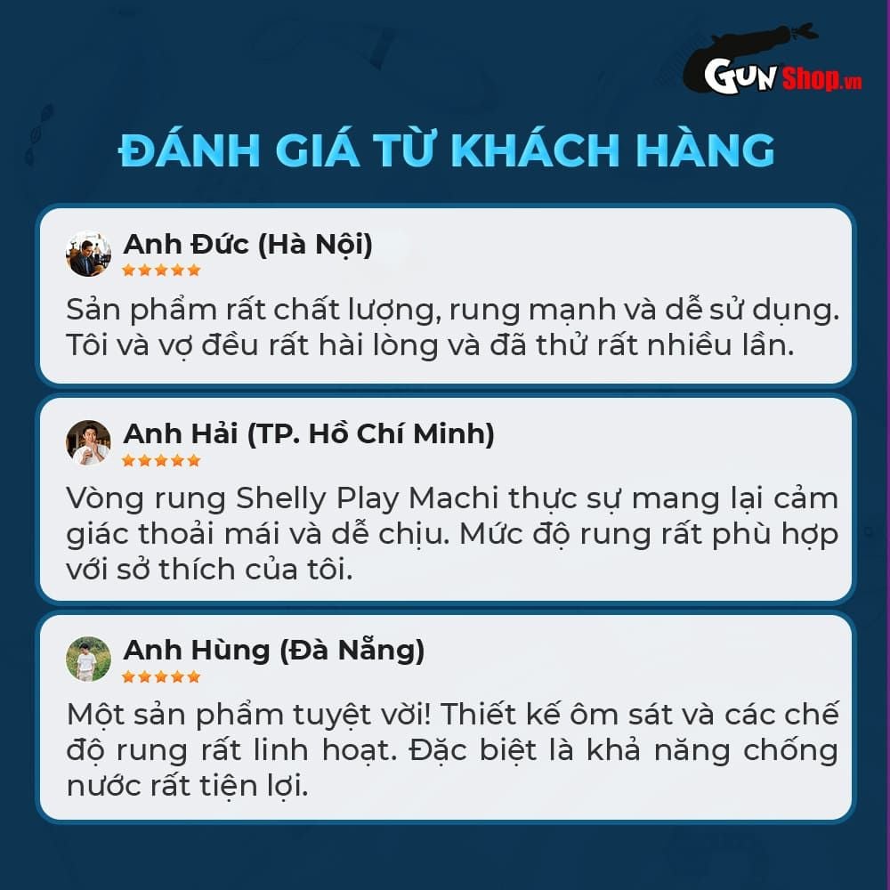 Vòng rung tăng khoái cảm Shelly Play Machi