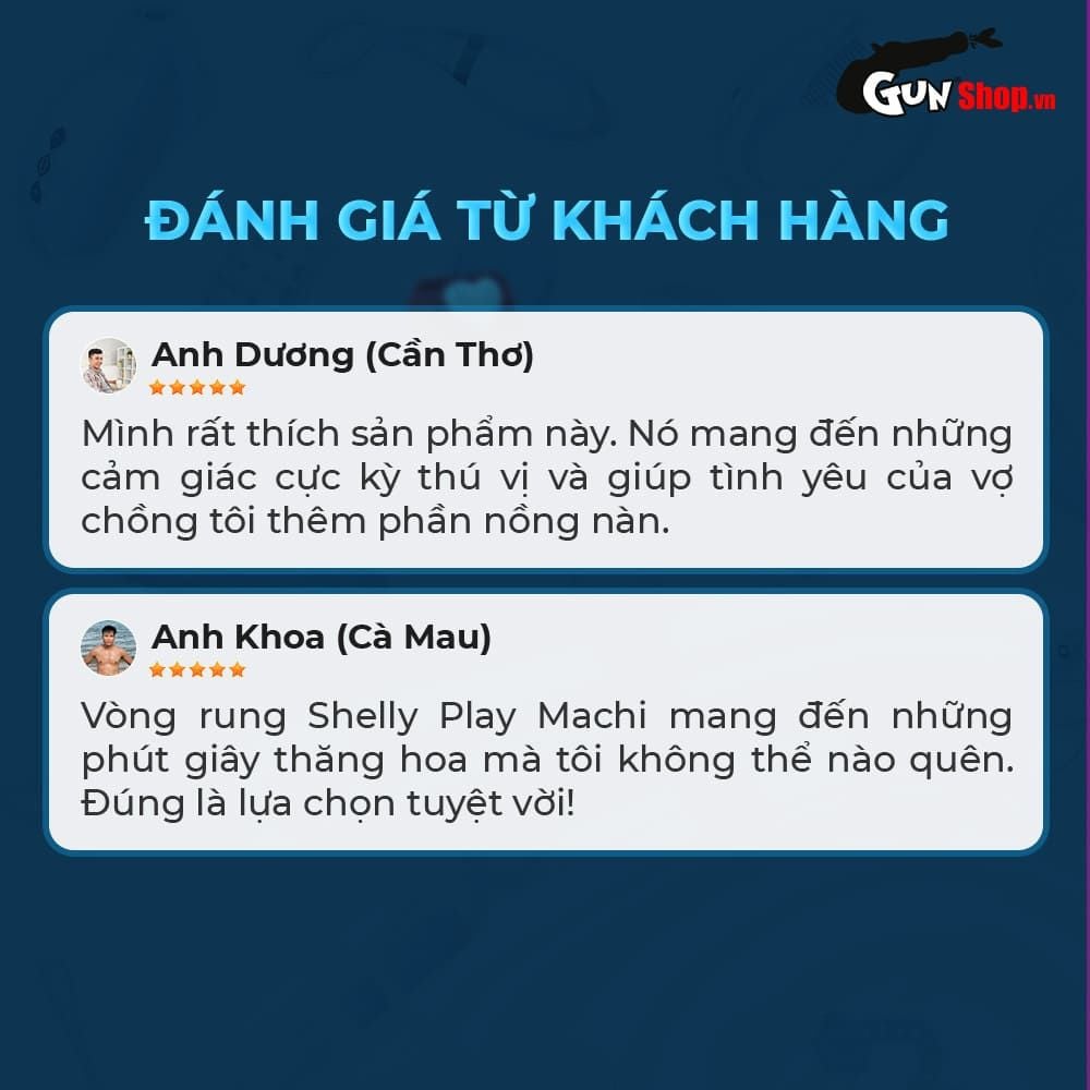 Vòng rung tăng khoái cảm Shelly Play Machi
