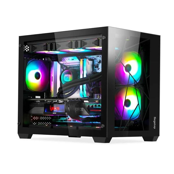 Case Segotep Lumi II - M-ATX + Type-C (Black)