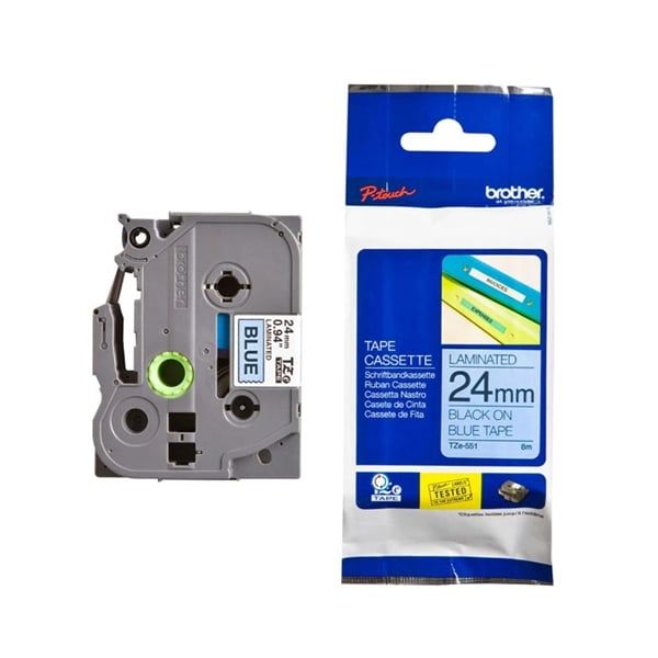 Nhãn có màng bảo vệ TZE - 651 (24mm x 8m)