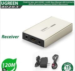 Bộ nối dài HDMI to Lan 120M (MM116) UGreen 40283 (Thiết bị nhận)