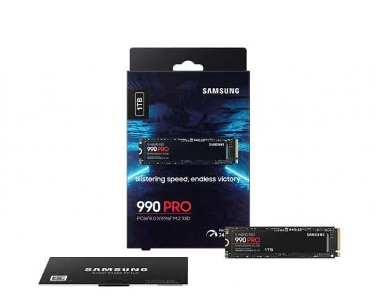Ổ cứng gắn trong Samsung SSD 990 Pro 1TB M2 PCIe 4.0, Model: MZ-V9P1T0BW Box Công ty - Giữ Box để bảo hành