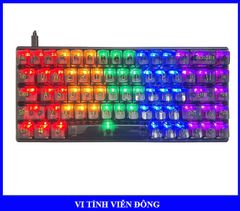 Bàn phím cơ T-Wolf T40 - Màu đen, phím trong suốt (68 phím, Red Switch, Led, USB Type C)