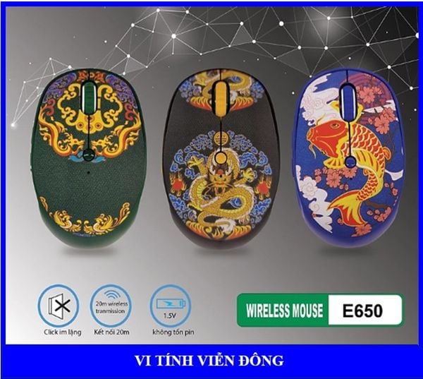 Chuột không dây Wireless 6D FD E650