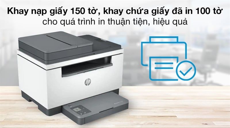 Máy in Laser trắng đen HP LaserJet MFP M236sdw (9YG09A)-01Y